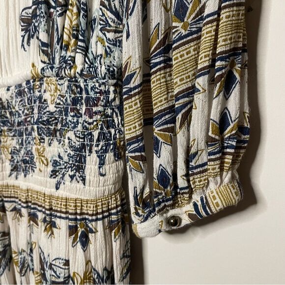 Free People Moonlight Drive Mini Boho Peasant Dress Ivory Small - Picture 12 of 14